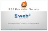 Successful RSS Promotion Secrets