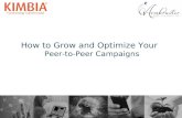 How to Grow and Optimize Your Peer to Peer Campaigns