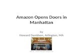 Howard Davidson Arlington MA -  Amazon opens doors in manhattan