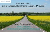 Latin America -   agriculture outsourcing  provider for India