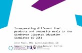 The Eindhoven Diabetes Education Simulator (e-DES) - incorporating different food products and composite meals