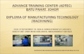 Diploma in Manufacturing (Machining) Technology ADTEC BATU PAHAT
