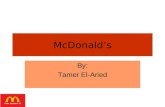 Mc donald's by Dr.Tamer Elaried