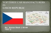 Top three car manufacturers in Czech Republic