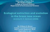 Jackson 2008 Ecological extinction and evolution discussion