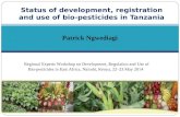 Status of development, registration and use of bio-pesticides in Tanzania