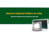 How to Restore Deleted Folders and Files on Mac with Ease