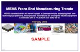 Mems front end-manufacturing trends 2013 Report by Yole Developpement