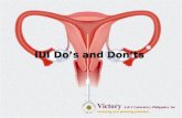 IUI Do's and Don'ts