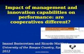 IMPACT OF MANAGEMENT AND INNOVATION CAPABILITIES ON PERFORMANCE: ARE COOPERATIVES DIFFERENT?