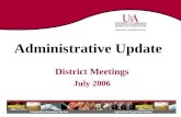 District Meetings - July 2006 (PowerPoint)