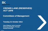 Crown Land (Reserves) Act 1978 - Local Government Property - October 2014