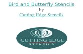 Bird and Butterfly Stencils by Cutting Edge Stencils