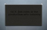 GC1: Job Roles in the Production Arts industry