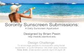 Daily Sunscreen Application Designed By Brian P