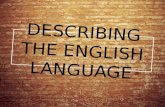 Describing the english language promjena