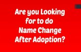 Name change after adoption