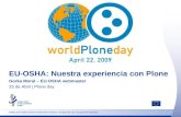 EU-OSHA: Nuestra experiencia con Plone - Plone day 2012