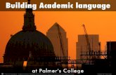 Building Academic Language at Palmer's College