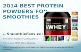 Best Protein Powders For Smoothies 2014