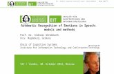 Automatic recognition-of-emotions-in-speech wendemuth-yac-moscow 2014-presentation-format-16-9