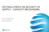 Stefan Goebel - Putting a Price on Security of Supply – Capacity Mechanisms