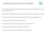 Import external data and files to SharePoint Lists & Libraries