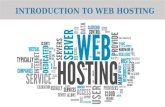Introduction to Web Hosting.