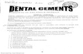 Dental material cements