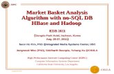 Market Basket Analysis Algorithm with no-SQL DB HBase and Hadoop