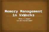 Memory management in vx works