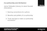 Co authorship and attribution