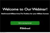 SiteGround Affiliate Area: The Toolbox for your Affiliate Success