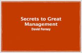 Secrets to Great Management