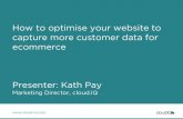 How to optimise your website to capture more customer data for ecommerce