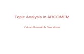 Arcomem training Topic Analysis Models beginners