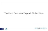 Arcomem training Twitter Domain Experts advanced