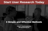 Start User Research Today: 3 Simple and Effective Methods