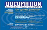 Seminaires documation 2004