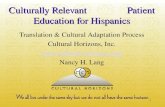 Culturally Relevant Patient healthcare education