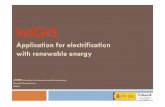 IntiGis Application for Electrification with Renewable Energy