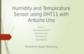 Humidity and temperature sensor using dht11 with arduino