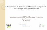Brucellosis in humans and livestock in Uganda: Challenges and opportunities