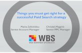 Things you must get right for a successful Paid Search strategy