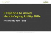 5 Options to Avoid Hand-Keying Utility Bills