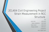 Strain measurement in RCC structure