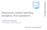 Discourse-centric learning analytics