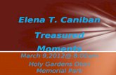 Elena t. caniban treasured moments at holy gardens oton memorial park