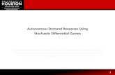 Autonomous Demand Response using Stochastic Differential Games