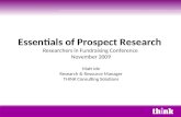 The Essentials Of Prospect Research   Presentation For Ri F Conference   Nov 2009